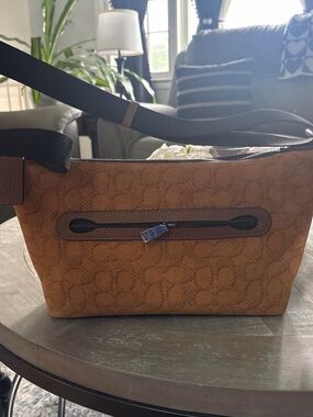 Coach Tan/Brown Signature Crossbody Bag
